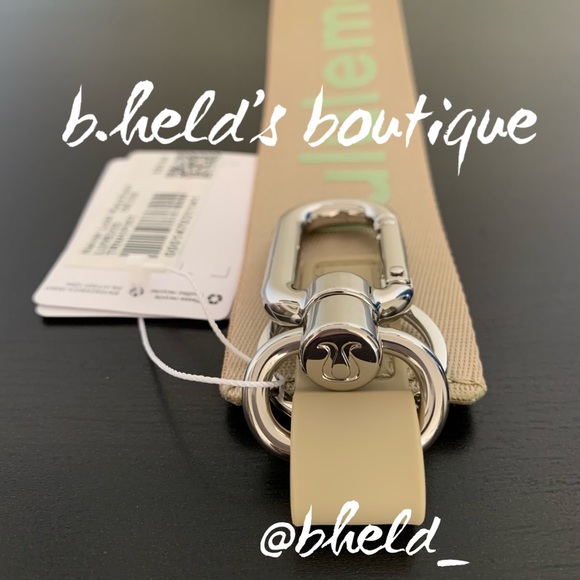 lululemon Never Lost Keychain (New Style) Trench/Pistachio OS Brand New NWT - Picture 9 of 12